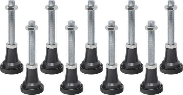 Schulte ExpressPlus Duschwannenzubehör Stellfüße für Duschwannen in Grau, höhenverstellbar von 9 bis 12 cm - Bild 1