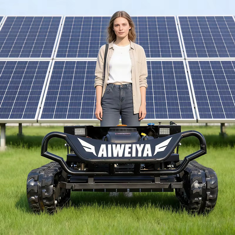 AIWEIYA Benzin-Gartenmäher in Schwarz mit Schneepflug für unwegsames Gelände und Hofpflege - Bild 4