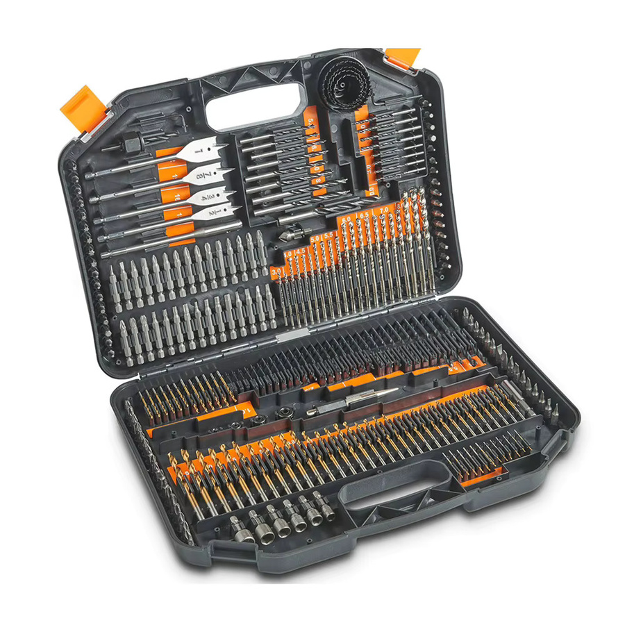 Podofo 246-teiliges Bohrer-Set aus HSS Titan-Stahl mit Spiralbohrern für Holz und Mauerwerk sowie Schraubendreher-Bits inklusive Aufbewahrungsbox - Bild 5