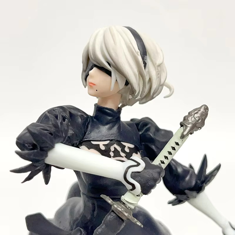Bandai NieR Automata 2B Actionfigur, 13cm, Kunststoff, Schwarz - Bild 3
