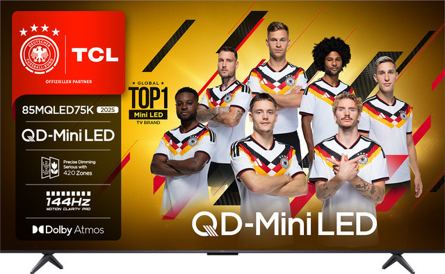 TCL 85MQLED75K QD-Mini LED TV in Schwarz - Bild 1