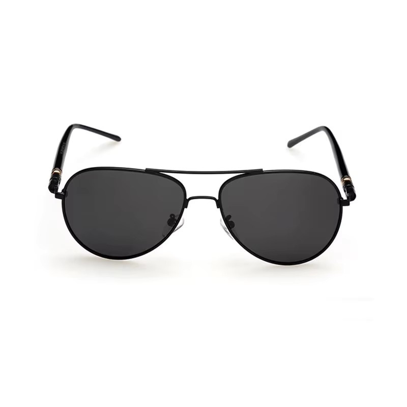 Vega Sonnenbrille Aviator, Vollrand, Metall, Schwarz, Unisex, polarisiert - Bild 3