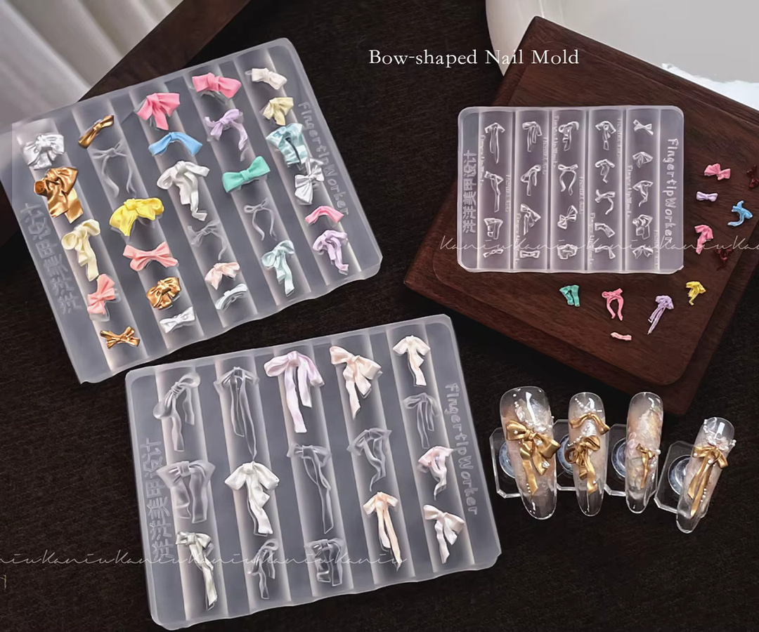 Kaniu Silikonform für Nageldesign, Bogen-Design, Transparent - Bild 2