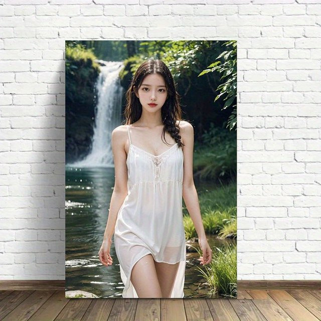 Modernes Wandgemälde-Poster Portrait Sexy Frau von CIFBUY als Papierposter für deine Heimdekoration - Bild 1