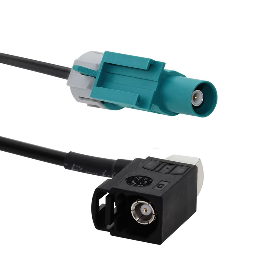 DexMRtiC Fakra A-Buchse auf Fakra Z-Stecker Pigtail-Kabel RG174 wasserdicht, Länge: 1,5 m - Bild 2