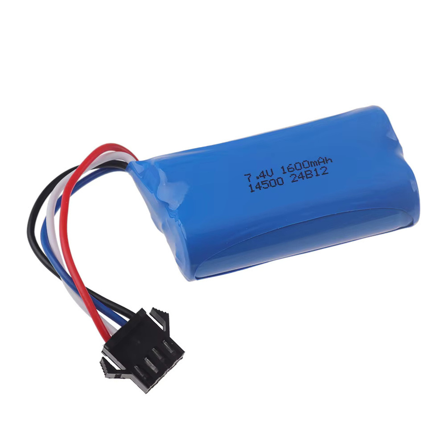 GAOLAG Li-Ionen-Akku 7,4 V 1600 mAh in Blau mit SM-4P-Stecker für RC-Modelle, Wasserkugelpistolen und elektrisches Spielzeug - Bild 2
