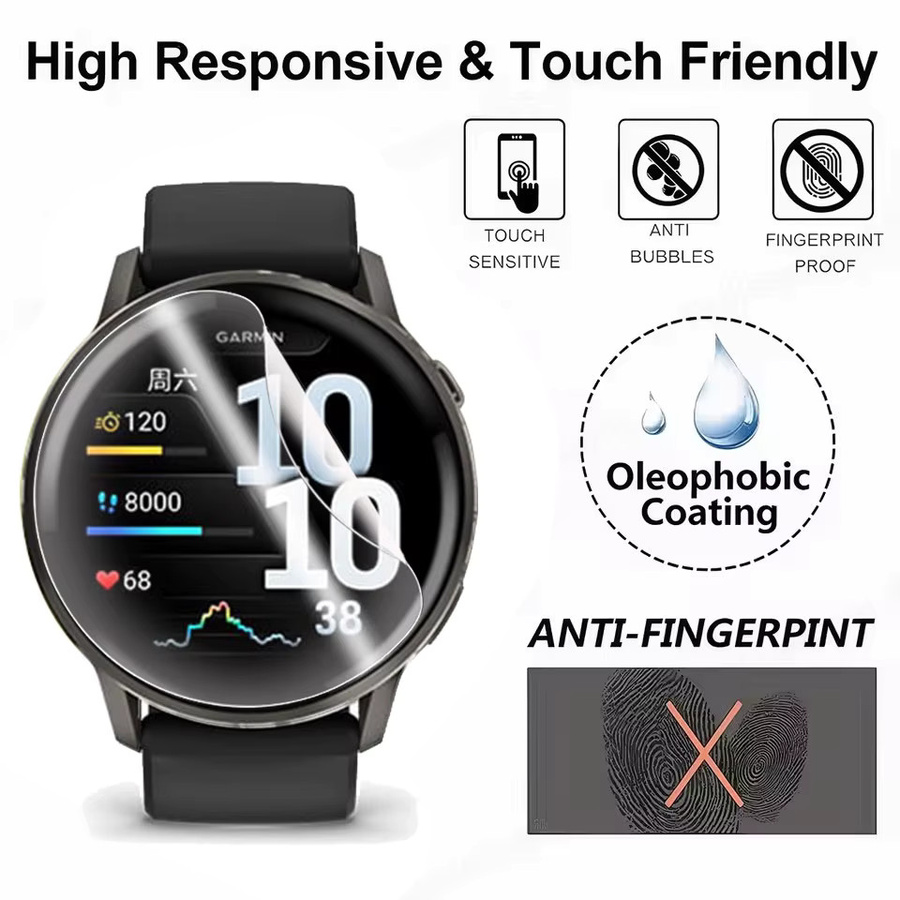Garmin Hydrogelfolie Displayschutz, transparent, Unisex - Bild 3