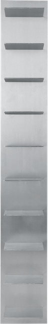 Ferm Living Lager Wandregal aus Aluminium in Silber gebürstet - Bild 1