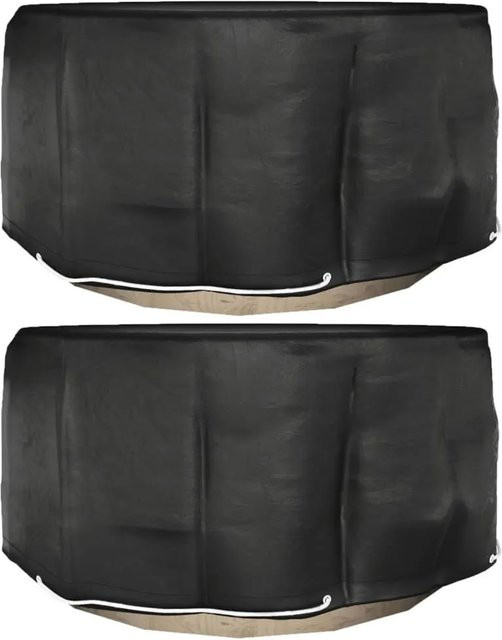 vidaXL Gartenmöbel-Abdeckungen Set aus 2 Stück, rund, Durchmesser: 230 cm, Höhe: 90 cm, mit 10 Ösen - Bild 1