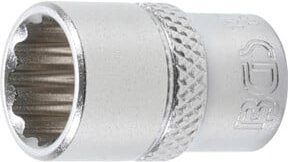 BGS Steckschlüssel-Einsatz Zwölfkant 10781, Antrieb 1/4 Zoll (6,3 mm), Schlüsselweite 11 mm, Silber - Bild 1