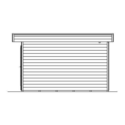 Skan Holz Gartenhaus Breda 2 aus Holz in Beige B/H/T: 420 x 255 x 380 cm - Bild 2