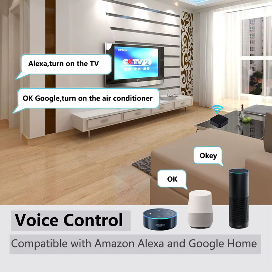 Tuya Smart Home IR Blaster WiFi Universal Infrarot Fernbedienung für Klimaanlage und TV in Schwarz, kompatibel mit Alexa und Google Home - Bild 5
