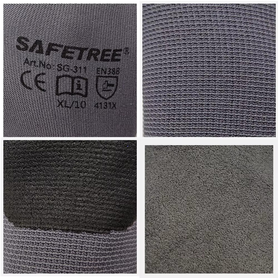 SAFETREE 10 Paar Nitrilbeschichtete Nylon-Sicherheitshandschuhe für Mechaniker - Bild 3