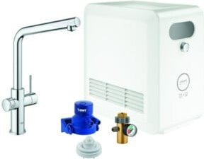 Grohe Spültisch-Einhebelmischer Blue Professional mit L-Auslauf und Filterwasserfunktion in Chrom - Bild 1