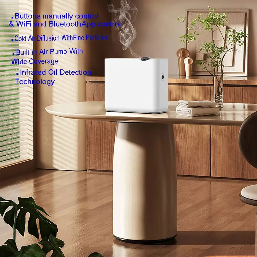 PDQ Elektrischer Hotel Diffusor für ätherische Öle mit Wifi und Bluetooth in Weiß - Bild 3
