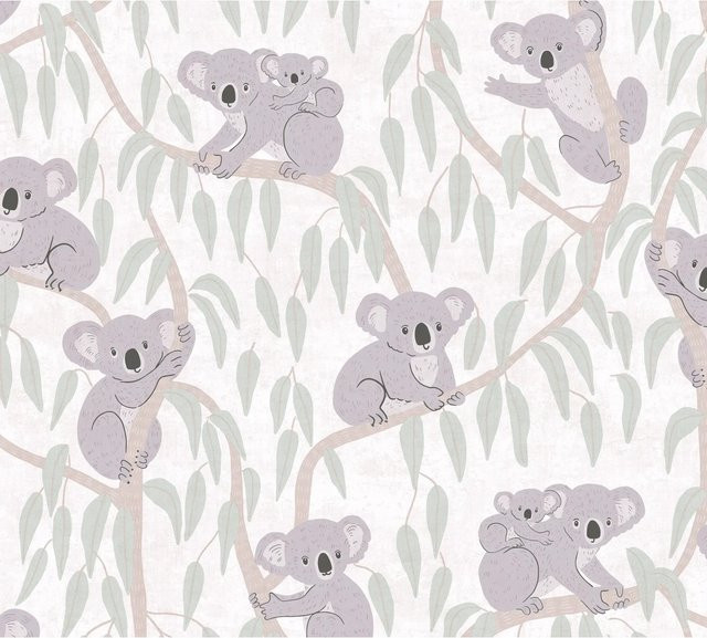 A.S. Création Vliestapete Koalabär in Beige, Grau und Grün mit Tiermotiv für das Kinderzimmer, Breite: 0,53 m, Länge: 10,05 m - Bild 1