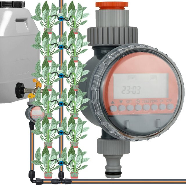 KESLA Elektronischer Bewässerungs-Timer mit LCD-Display für Garten und Gewächshaus - Bild 1