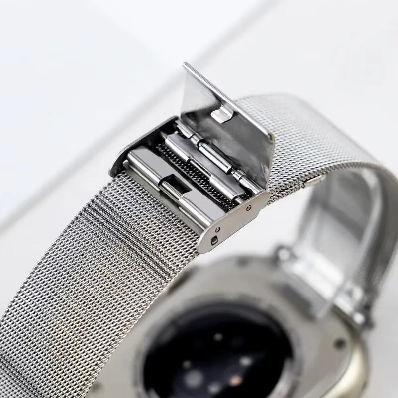 Milanaise-Armband Edelstahl, Silber, Unisex - Bild 2