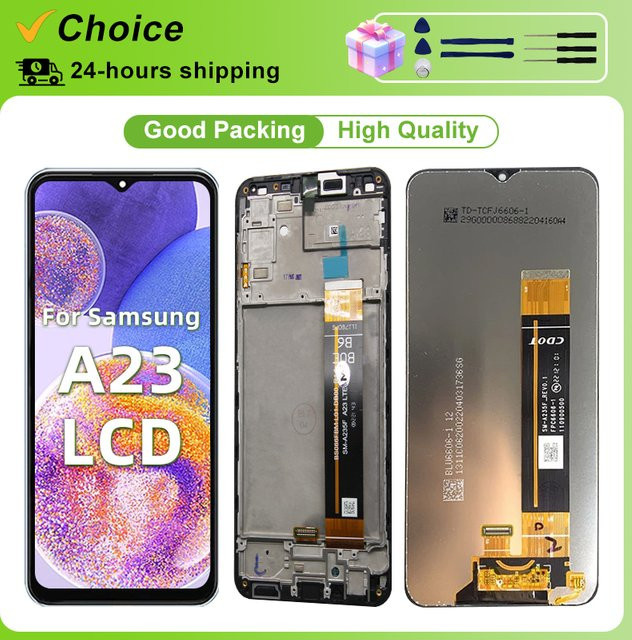 Samsung Galaxy A23 A235 A236 LCD-Touchscreen Ersatzdisplay mit IPS-Display in Schwarz - Bild 1