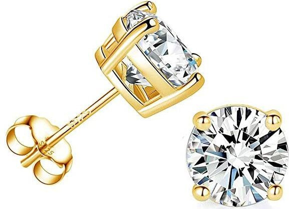 Ohrstecker Silber, Diamant, Zirkonia, 3-8 mm, Unisex - Bild 1