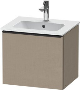 Duravit Waschtischunterschrank D-Neo, wandhängend, schwarz/Leinen, B/T/H: 51 x 40,2 x 44 cm - Bild 1