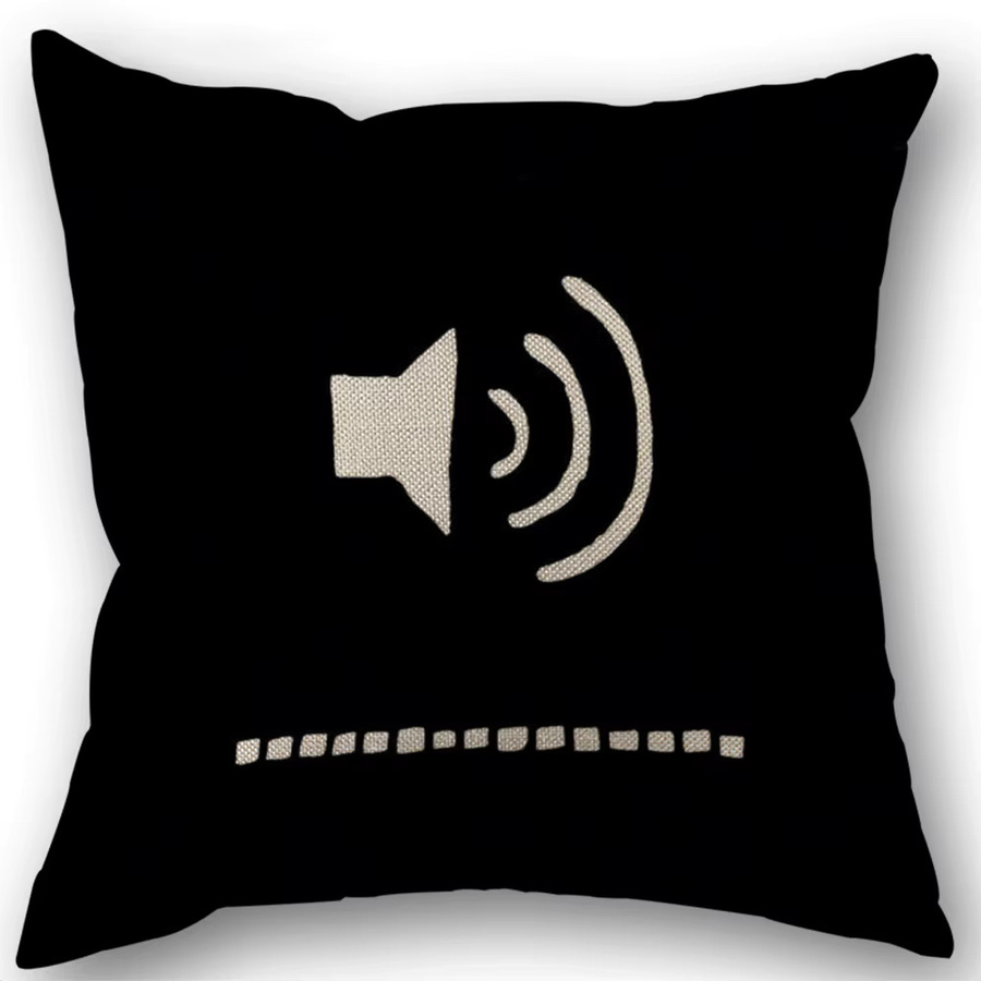 Geometrischer Kissenbezug mit Porträt-Design in Schwarz und Weiß für Sofa, Büro oder Auto - Bild 4