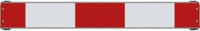 Schake Warnschild mit Rohrschellen in Rot-Weiß, B: 80 cm - Bild 1