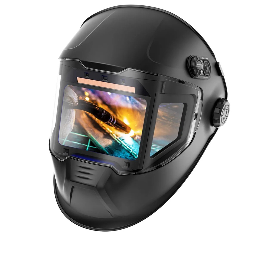 STAHLWERK Automatik Schweißhelm Split 3 In 1 mit 180 Grad Sichtfeld und Farbdisplay in Schwarz - Bild 2