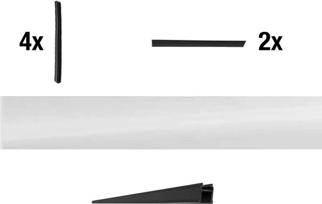 Vidual Zusatzdekor-Set Comp-co für Designglas in Anthrazit aus Aluminium - Bild 1