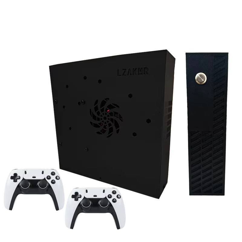 LZAKMR Retro-Gaming-Konsole mit 70000 Spielen und 2 TB Speicher in Schwarz für Wii, PS2, DC, PSP und Gamecube, Plug-and-Play für TV unter Windows 11 - Bild 1