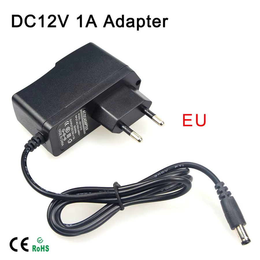 CHNAITEKE 12V Netzteil Transformator als AC/DC Konverter für LED-Beleuchtung, Schwarz - Bild 3
