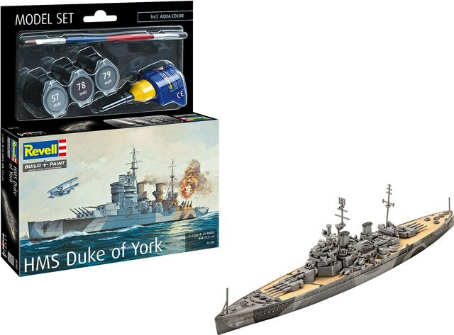 Revell HMS Duke of York Battleship, Model Set, 1:1200 - Bild 2