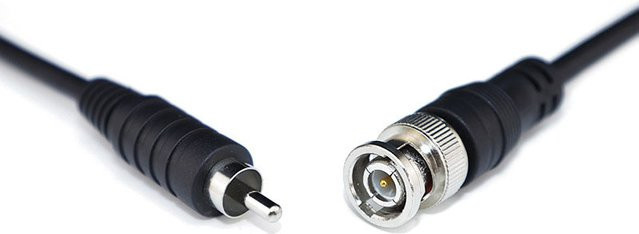 Gakaki Koaxialkabel Adapter BNC auf RCA für CCTV-Kamerasysteme in Schwarz - Bild 1