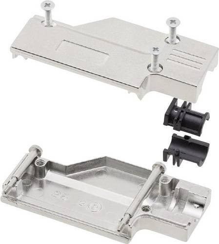 MH Connectors D-SUB Gehäuse MHDCMR25-RA-K 6560-0501-03 mit 25 Polen aus Metall in Silber und 90° Ausführung - Bild 1