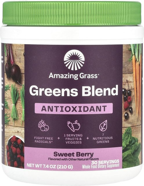 Amazing Grass Grüne Superfood-Antioxidantien Süße Beere 210 g - Bild 1