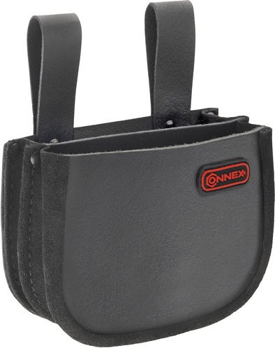 Connex Nageltasche aus Leder in Grau - Bild 1
