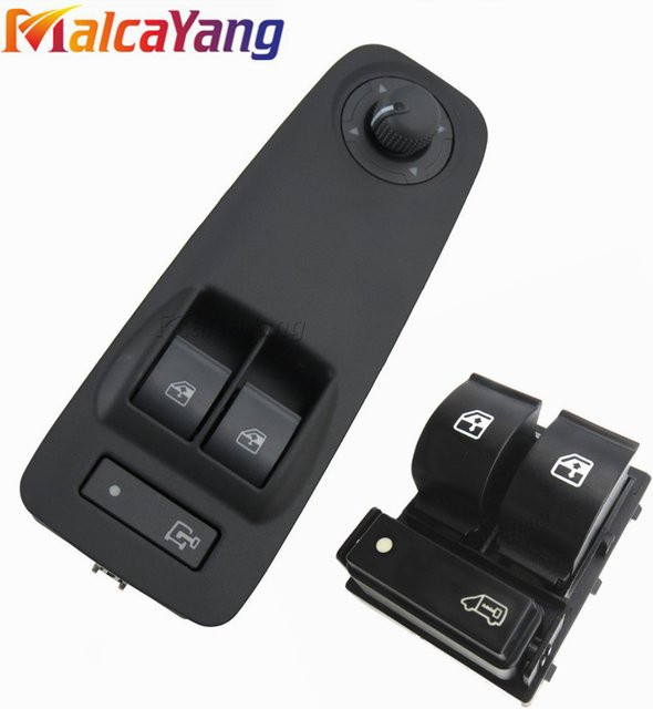 Malcayang Elektrischer Fensterheberschalter in Schwarz und Grün für Peugeot Boxer, Citroen Relay und Fiat Ducato - Bild 1