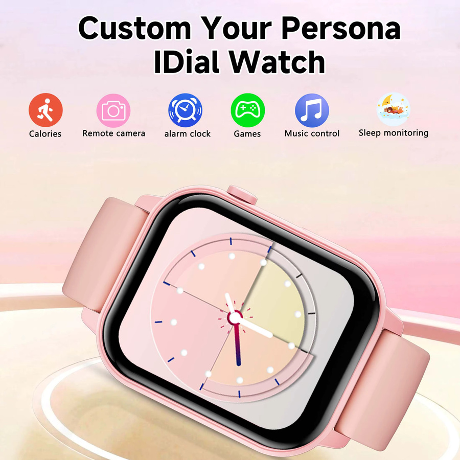 SIMSONLAB Smartwatch, Schwarz, Silikon, Unisex - Bild 3