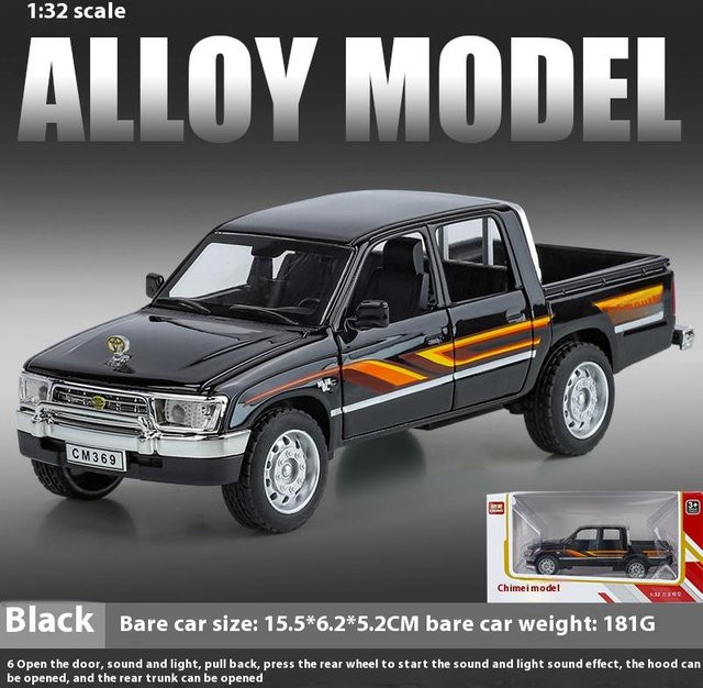 Linyi toy car Simulationslegierung Auto Modell, Geländewagen Pickup Truck, 1:32, mit Ton und Licht, ab 14 Jahren - Bild 1