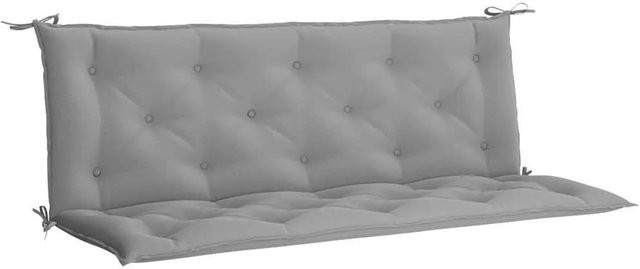 vidaXL Gartenbank-Auflage aus grauem Oxford-Gewebe, wasserabweisend und atmungsaktiv, B/T/H: 150 x 50 x 7 cm - Bild 1