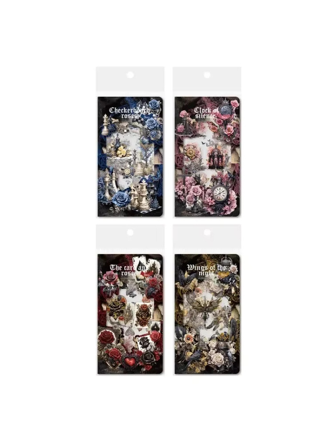 Charm Opera Gothic Floral Collage Scrapbook Papier Set, Multicolour, B: 17,2 cm - Bild 3