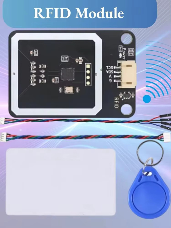 NullLab RFID-Modul 13,56 MHz mit I2C-Kommunikation 0X28-Adresse in Schwarz, kompatibel mit ESP32, Microbit, Arduino und Raspberry Pi - Bild 7