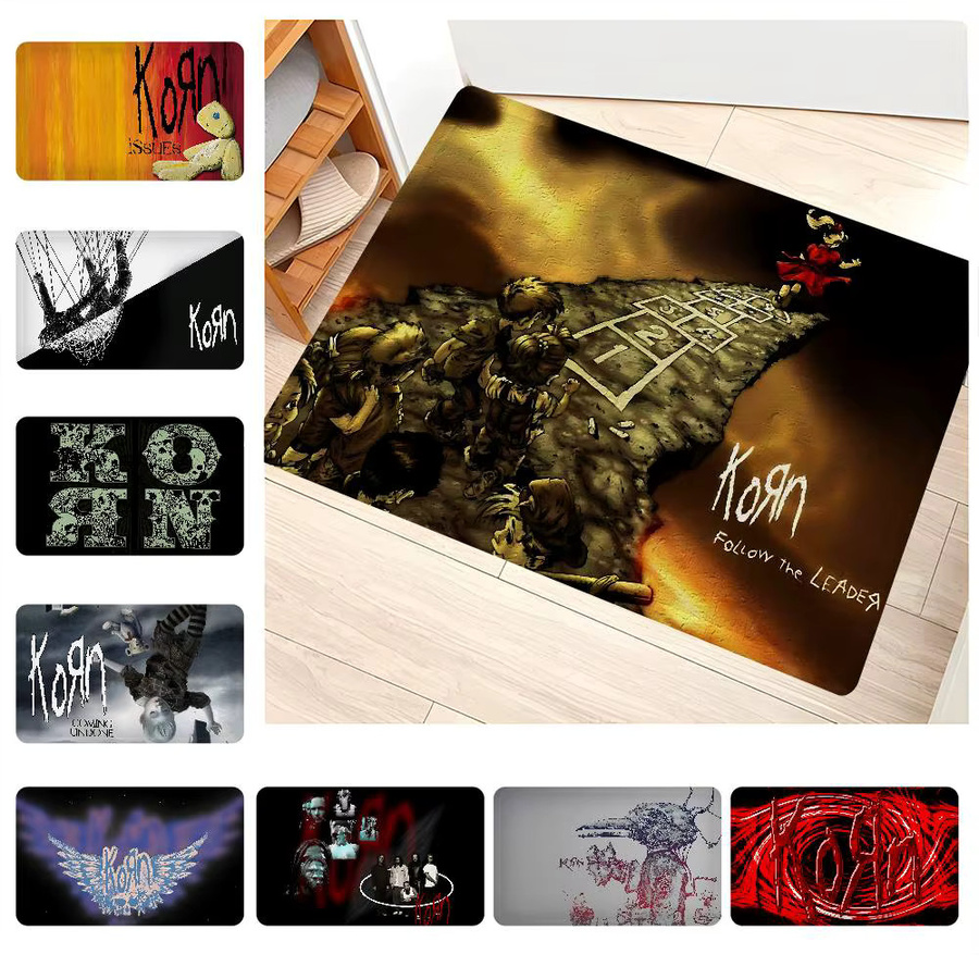Potdemiel Rock Band Room Mat, rutschfeste und wasserabsorbierende Streifenmatte in Multicolour - Bild 6