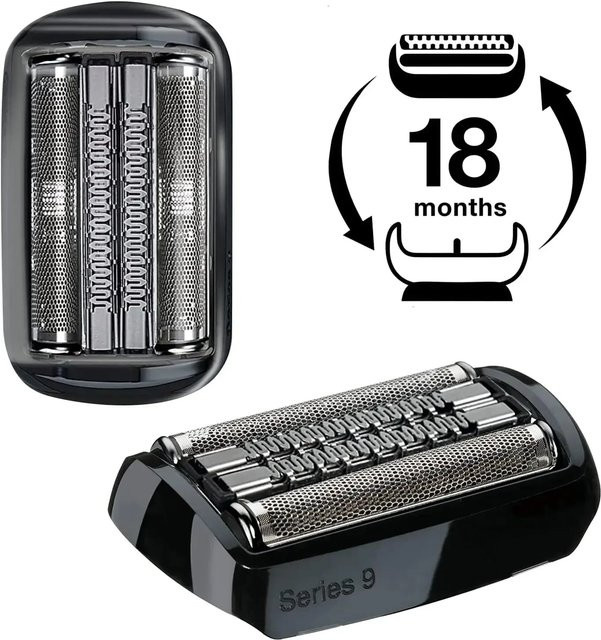 Braun Ersatzscherkopf für Elektrorasierer Serie 9, Silber - Bild 1