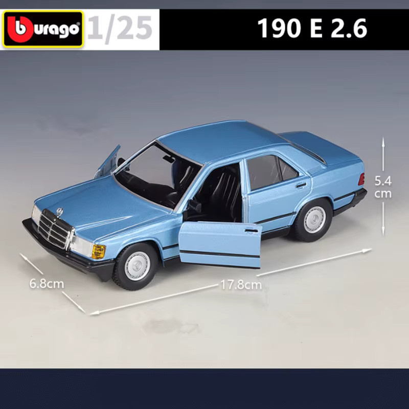 Bburago Mercedes-Benz 190e, Sportwagen Modell, 1:24, Metall - Bild 2