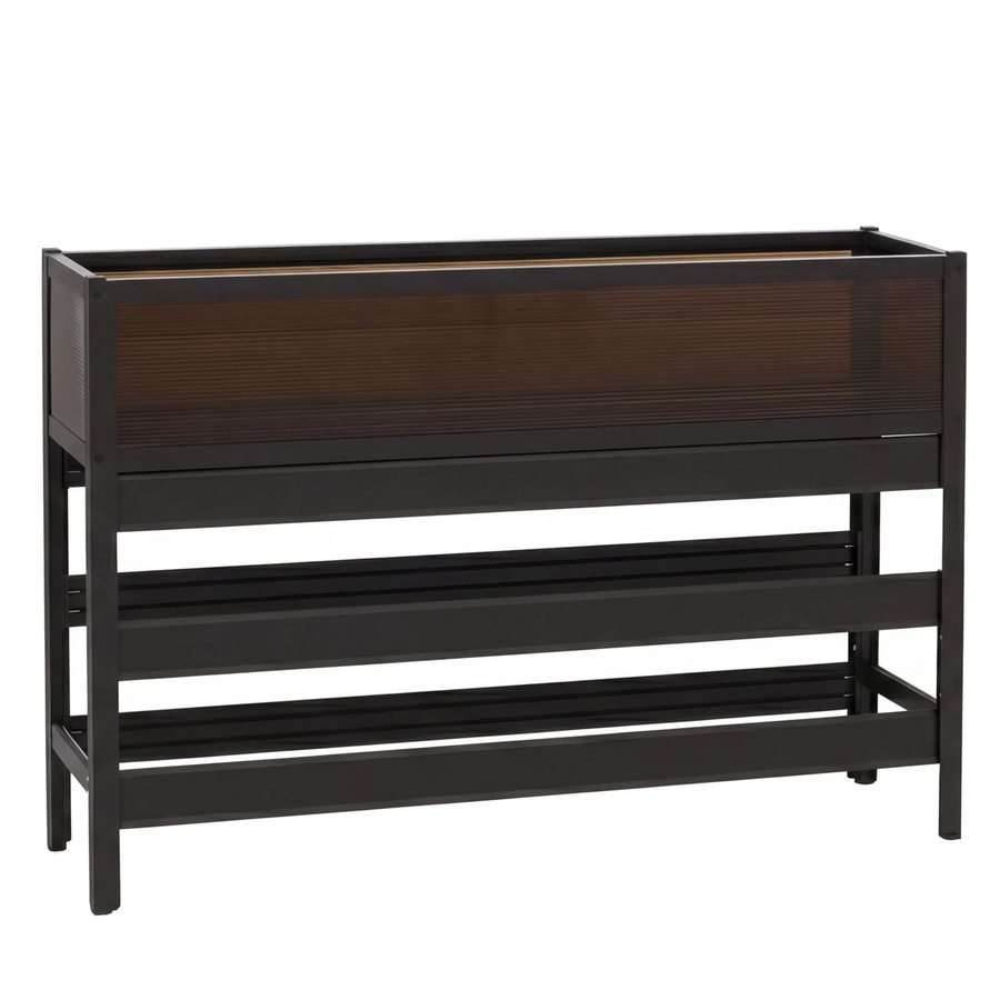 Hochbeet MCW-P96 aus Aluminium in Dunkelbraun, B/H/T: 120 x 82 x 30 cm - Bild 3