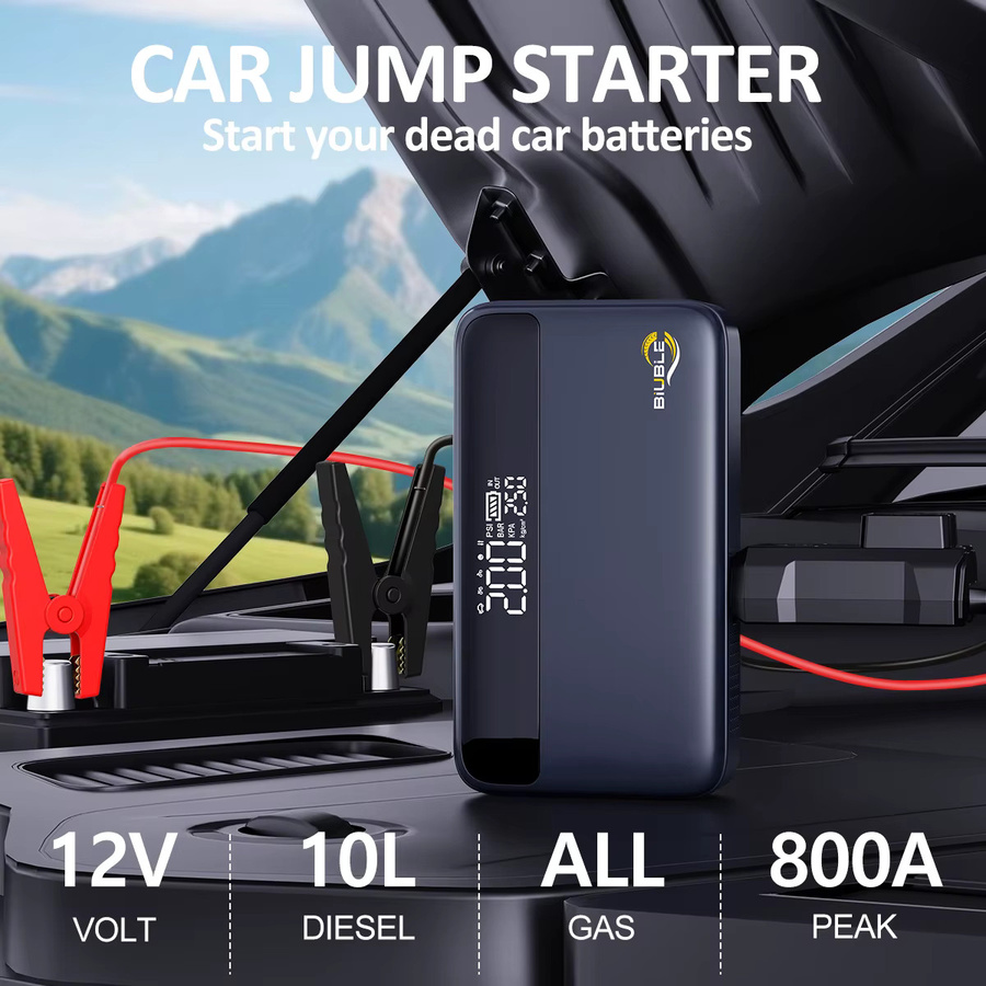 BSMOOM Auto-Starthilfe mit Luftkompressor und 26800 mAh, tragbares Booster-Ladegerät und leistungsstarkes Startgerät für Autobatterien - Bild 4