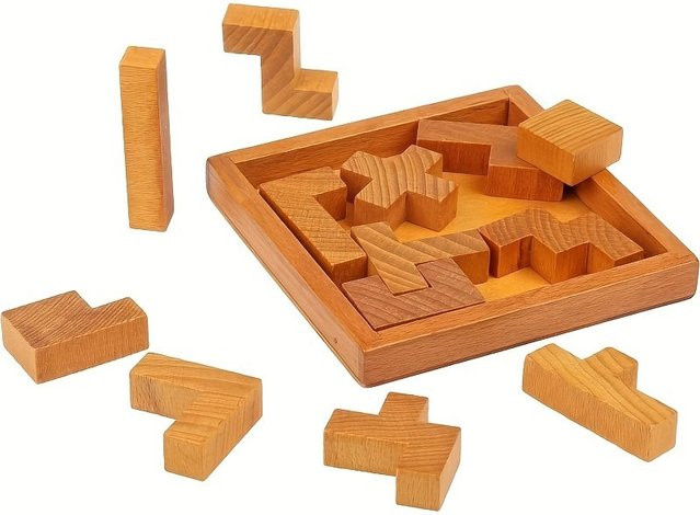 Monkey Man Busaurus Holz-Rätselpuzzle, Braun, Fortgeschritten - Bild 1