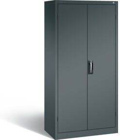 C+P Akku-Ladeschrank Comfort mit Vollblechtüren aus Stahl, Anthrazitgrau, H x B x T: 195 x 93 x 50 cm - Bild 1