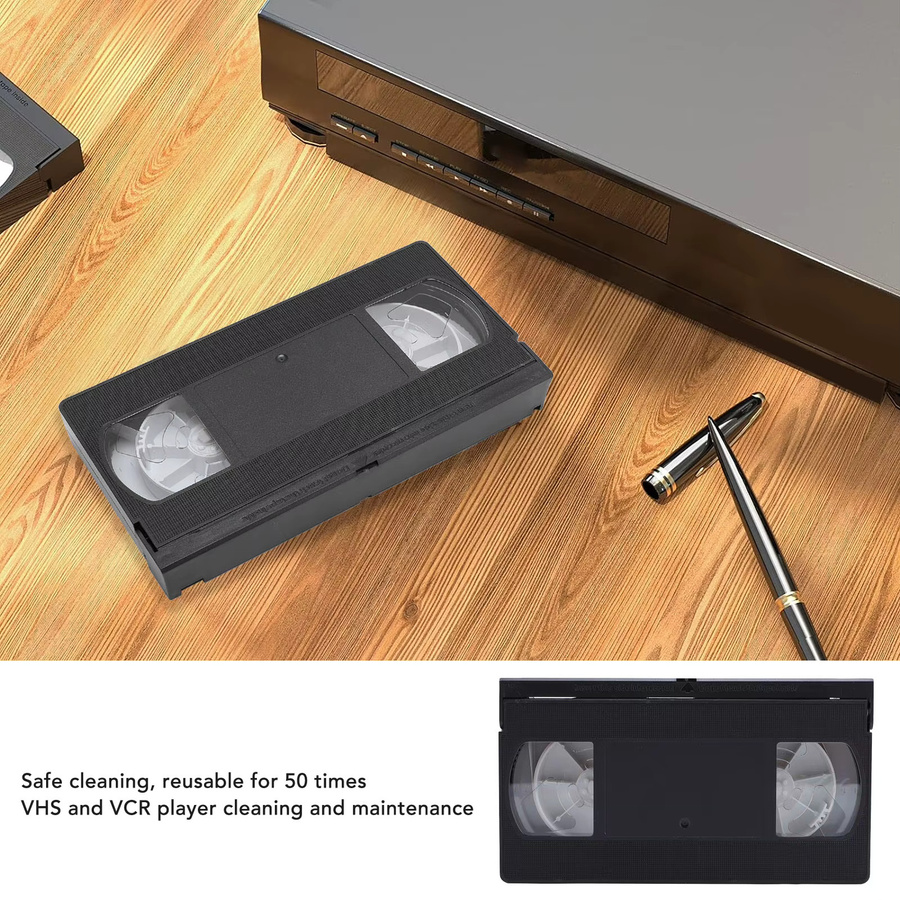 Qiilu Videokopf-Trockenreiniger für VCR und VHS in Schwarz - Bild 1